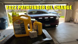 2022 Nissan Pathfinder oil change and oil life reset [upl. by Saraiya]