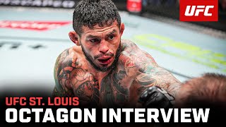 Diego Ferreira Octagon Interview  UFC St Louis [upl. by Karab]