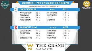 Warrandyte 2nd XI v South Croydon 2XI [upl. by Dlanor]