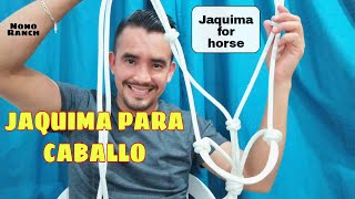 COMO hacer una JAQUIMA para CABALLO jaquima for horse [upl. by Etnoval797]