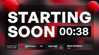 MARYVILLE 🆚 SAN JOE STATE  NECC Division 1  NO CAST  MUWIN [upl. by Sweeney]