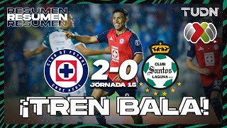 HIGHLIGHTS  Cruz Azul 20 Santos  Liga Mx AP2024  J15  TUDN [upl. by Merrow]