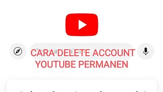 cara delete account youtube permanen via hp [upl. by Einohpets]