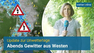 Update  Montagabend Gewitter aus Westen [upl. by Encratia]