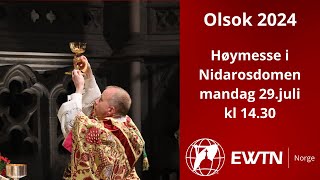 Olsok 2024  Høymesse i Nidarosdomen  Den nasjonale Olsokfeiringen [upl. by Harak927]