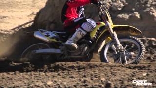 2015 Suzuki RMZ250  Dirt Rider 250F MX Shootout [upl. by Anaizit531]