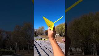 Super paper plane 💥😍shorts shortsfeed shortvideo viral youtubeshorts trending [upl. by Ilrebmik]