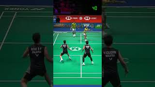 Longest rally 60 shots GohIzzuddin vs AlfianArdianto  Arctic Open 2024 QF shorts badminton [upl. by Nudd]