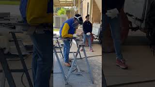 1styear welding students learn to use the oxy acetylene cutting torch [upl. by Erual]