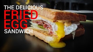 THE DELICIOUS FRIED EGG SANDWICH  tasty amp healthy [upl. by Ardnak]