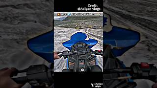 💥Aalyan vlogs snow bike ride in kashmir 🇮🇳 ytshorts trending 🔥🔥 MotovloggerVijayStuntz [upl. by Eddi605]