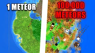 Worldbox But The Meteors Keep Multiplying [upl. by Ettezil]