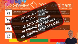 CW 24  Come partecipare con la classe ai webinar interattivi [upl. by Nevi]