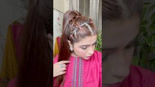 Quick Easy Cute elegant hairstyle ✨✅shorts youtubeshorts hairstyle [upl. by Siradal]