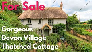 Property Tour  Gorgeous Devon Thatched Cottage [upl. by Aisatan]