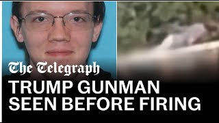 Trump gunman filmed getting into position two minutes before attack [upl. by Dranik469]