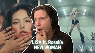 DANCER REACTS TO LISA  NEW WOMAN feat Rosalía Official Music Video [upl. by Nwahsiek]