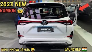 Toyota Rumion Launched ❗️Mini Fortuner in 8 LAKH 🇮🇳 Toyota Rumion Review 🔥 [upl. by Lumpkin234]