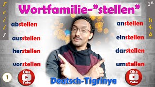 Video61  Wortfamilie​ setzen​  WortschatzDeutsch​Tigrinya​  ጀርመንትግርኛ​  ኣገደስቲግስታት​  Teil2 [upl. by Maye]