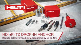 HDIP TZ Dropin Anchor  Reduce total overhead installation time by up to 20 [upl. by Nortad323]