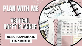 Plan With Me  Vertical Happy Planner [upl. by Aimee419]