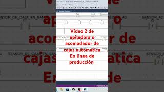 Vídeo 2 de Acomodador de cajas en linea de producción automática [upl. by Dressel820]