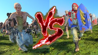 Flagellants VS Battle Pilgrims Total War Warhammer 3 [upl. by Nymsaj]