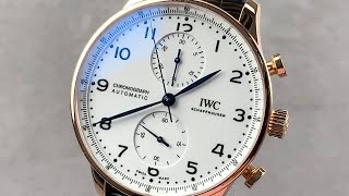 IWC Portugieser Chronograph Edition quot150 Yearsquot IW371603 IWC Watch Review [upl. by Reames]