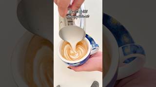 Latte art learning🤍☕️ latte latteart coffee coffeeart 365dayschallenge learningnewthings try [upl. by Elmo]