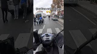 Çocuklara araba ittirdim 😂😂 shorts keşfet motovlog kurye viral fyp tiktok trendyolgo [upl. by Meneau]