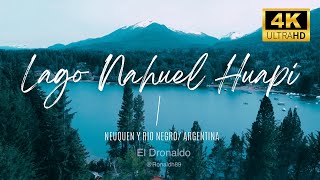 Lago Nahuel Huapi en Bariloche Rio Negro  Argentina  Cinema Drone 4K [upl. by Daveta909]