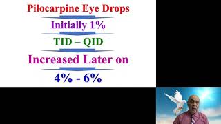 Pharmacotherapy of Glaucoma by Miotics [upl. by Hoskinson538]