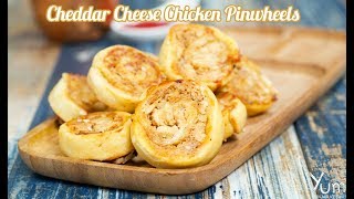 Cheddar Cheese Chicken Pinwheels  Chicken Pinwheels Recipe  Pinwheels Recipe [upl. by Adnhoj778]