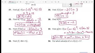 Alg 2 Unit 2 Review 27 38 [upl. by Lentha683]