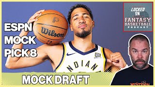 ESPN Fantasy Basketball Mock Draft  Pick 8 Points League [upl. by Gaultiero]