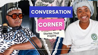 Conversation Corner Ep 1 Guest Mbulelo Mbira youngpodcaster [upl. by Onahpets]