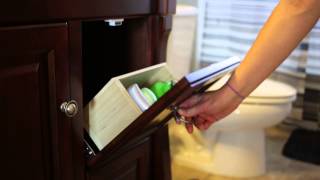 bathroom vanity pullout drawer [upl. by Edorej]