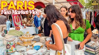 Paris France 🇫🇷 Flea Market Vlog July 2024 Paris Walk 4K [upl. by Brackely384]