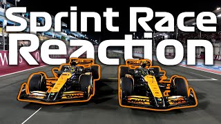 Lando Norris Returns The Favour To Oscar Piastri  F1 Qatar GP Sprint Race Reactions [upl. by Lempres]