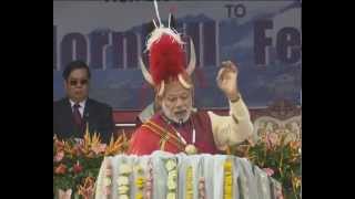 PM Modi participatiing Hombill Festival in Nagaland  PMO [upl. by Chiquita]