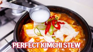 How to Make Perfect Kimchi Stew l Better Than Restaurants [upl. by Anniala]