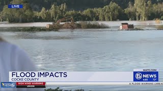 Flood impacts in Cocke County [upl. by Coltin]