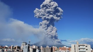 Japanese volcano Mount Sakurajima eruption blankets Kagoshima city in ash [upl. by Anitel]