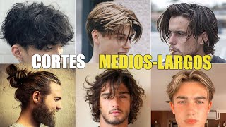 7 MEJORES CORTES de PELO MEDIO Y LARGOS para HOMBRE este 2023  COMO peinar CABELLO LARGO [upl. by Azpurua]