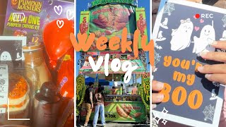 FALL WEEKLY VLOG 🍂  Boo Basket Fair Mall Run Food [upl. by Durante]