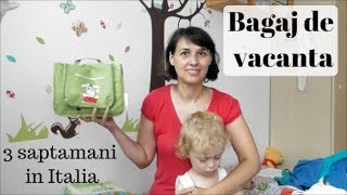 🎒Bagajul lui bebe pentru vacanta  3 saptamani in Italia la bunici [upl. by Adnirod]