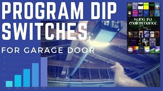 How To Program Dip Switches For Garage Door Gate Remotes Like Linear Chamberlain Universal Video [upl. by Tutto]