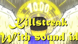 1 HOUR OF STAGE 8 KILLSTREAK 1000 SOUNDTRACK WITH SOUND ID  ROBLOX SLAP BATTLES [upl. by Lamoureux]