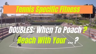 Tennis Fitness Training For Doubles POACHING [upl. by Showker877]