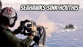 US Navy Helos Just Sank Houthi Attack Boats [upl. by January257]